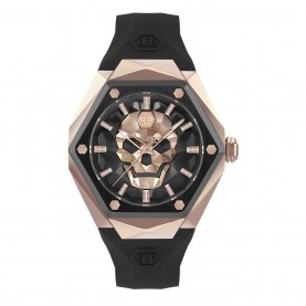часовник,часовници,philipp,plein,skull,watch,black,gold