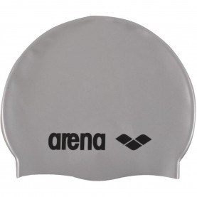 Юношеска плувна шапка Arena Kids Junior Classic Silicone Swim Cap - Silver/Black юношеска,плувна,шапка,всички,шапки,детски,бански,костюми,детски,бански,костюми,arena,kids,junior,classic,silicone,swim,cap,silver,black