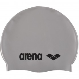 Юношеска плувна шапка Arena Kids Junior Classic Silicone Swim Cap - Silver/Black юношеска,плувна,шапка,детски,бански,костюми,плажни,шапки,плуване,в,училище,плувни,аксесоари,arena,kids,junior,classic,silicone,swim,cap,silver,black