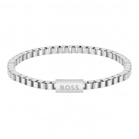 Boss Gents BOSS Chain for Him Stainless Steel Bracelet - Silver аксесоари,на,разпродажба,boss,gents,boss,chain,for,him,stainless,steel,bracelet,silver