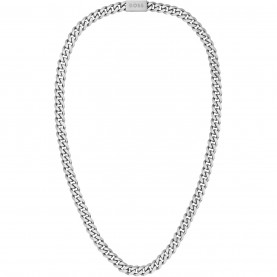 Boss Gents BOSS Cuban Chain for Him Necklace - Silver аксесоари,на,разпродажба,boss,gents,boss,cuban,chain,for,him,necklace,silver
