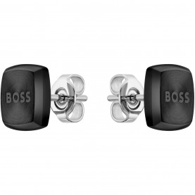 аксесоари,на,разпродажба,boss,gents,boss,yann,stainless,steel,square,earrings,black