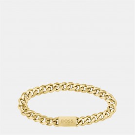бижутерия,всички,коледни,подаръци,boss,men's,chain,bracelet,with,magnetic,closure,gold