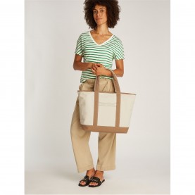 Чанта Tommy Hilfiger Women's Summer Canvas Tote Bag - Safari Canvas чанта,всички,чанти,tommy,hilfiger,women's,summer,canvas,tote,bag,safari,canvas