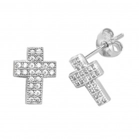 mason,knight,yager,925,sterling,silver,cros,full,stone,stud,white