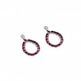 аксесоари,на,разпродажба,mason,knight,yager,oblongshape,cubic,edge,stone,dropearring,fuchsia