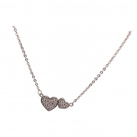 подаръци,и,играчки,mason,knight,yager,twin,heart,design,cubic,edge,necklace,white