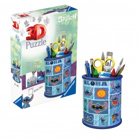 Disney Stitch Pencil Holder 3D Puzzle 57Pcs - 54 pcs игри,и,технологии,всички,игри,и,играчки,disney,stitch,stitch,pencil,holder,3d,puzzle,57pcs,54,pcs