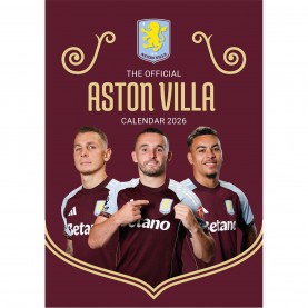 Grange MANCHESTER UNITED FC 2025 A3 CALENDAR - Aston Villa подаръци,и,играчки,канцеларски,принадлежности,фланелки,от,различни,клубове,футболни,аксесоари,grange,manchester,united,fc,2025,a3,calendar,aston,villa