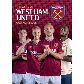 Grange MANCHESTER UNITED FC 2025 A3 CALENDAR - West Ham Utd подаръци,и,играчки,канцеларски,принадлежности,фланелки,от,различни,клубове,футболни,аксесоари,grange,manchester,united,fc,2025,a3,calendar,west,ham,utd