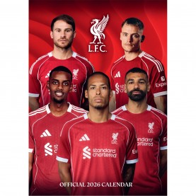 Grange MANCHESTER UNITED FC 2025 A3 CALENDAR - Liverpool подаръци,и,играчки,канцеларски,принадлежности,фланелки,от,различни,клубове,футболни,аксесоари,grange,manchester,united,fc,2025,a3,calendar,liverpool