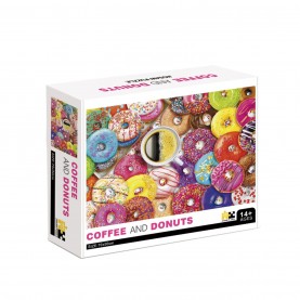 игри,и,технологии,всички,игри,и,играчки,toylife,coffee,and,doughnuts,1000,piece,jigsaw,puzzle,multi