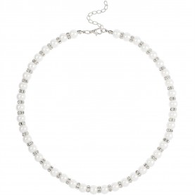 аксесоари,на,разпродажба,mason,knight,yager,faux,6mm,pearl,and,crystal,bead,necklace,white