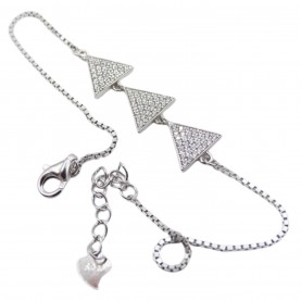 mason,knight,yager,925,sterling,silvermultitrianglebracelet,white