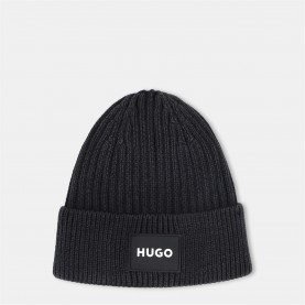 шапка,всички,шапки,зимни,аксесоари,плажни,шапки,hugo,hugo,logo,beanie,jn54,black