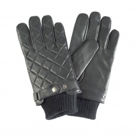 Ръкавици Barbour Quilted Leather Gloves - Black BK11 ръкавици,ръкавици,шапки,и,шалове,зимни,аксесоари,аксесоари,на,разпродажба,barbour,quilted,leather,gloves,black,bk11