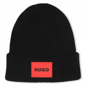 детски,аксесоари,hugo,hugo,lgo,beanie,jn44,black,09b