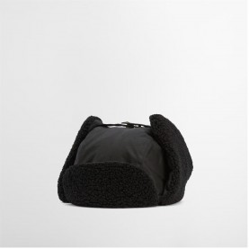 зимни,аксесоари,плажни,шапки,аксесоари,на,разпродажба,мъжки,шапки,и,ръкавици,barbour,morar,wax,trapper,hat,black,bk31