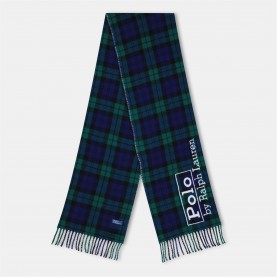 Шал Polo Ralph Lauren Knitted Tarten Scarf - Blackwatch шал,ръкавици,шапки,и,шалове,зимни,аксесоари,всички,коледни,подаръци,аксесоари,на,разпродажба,polo,ralph,lauren,knitted,tarten,scarf,blackwatch