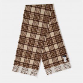 Шал POLO RALPH LAUREN Polo Plaid Scarf Ld05 - CREAM шал,ръкавици,шапки,и,шалове,зимни,аксесоари,polo,ralph,lauren,polo,plaid,scarf,ld05,cream