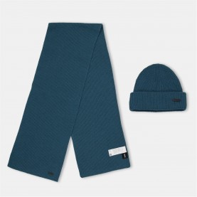 Комплект Boss Boss Fantastico Set 10246324 01 - Turq/Aqua комплект,ръкавици,шапки,и,шалове,зимни,аксесоари,аксесоари,на,разпродажба,boss,boss,fantastico,set,10246324,01,turq,aqua