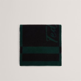 Шал Ted Baker Ted Knit LL Scarf Ld54 - Dark Green шал,ръкавици,шапки,и,шалове,зимни,аксесоари,ученически,шапки,ръкавици,и,шалове,аксесоари,на,разпродажба,дамски,шапки,и,ръкавици,ted,baker,ted,knit,ll,scarf