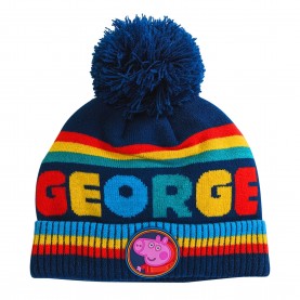 Peppa Pig Pom Pom Hat - George Pig всички,шапки,зимни,аксесоари,аксесоари,на,разпродажба,peppa,pig,pom,pom,hat,george,pig