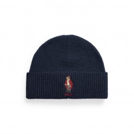 Шапка Polo Ralph Lauren Rib Knit Beanie - Newport Navy шапка,зимни,аксесоари,плажни,шапки,мъжки,шапки,и,ръкавици,polo,ralph,lauren,rib,knit,beanie,newport,navy