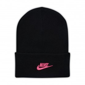 Шапка Nike NSW Peak Beanie Sn71 - Black/Pinksicle шапка,всички,шапки,зимни,аксесоари,аксесоари,на,разпродажба,nike,nsw,peak,beanie,sn71,black,pinksicle