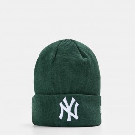 Шапка New Era Essential Beanie - NY Green/White шапка,зимни,аксесоари,плажни,шапки,ученически,шапки,ръкавици,и,шалове,new,era,essential,beanie,ny,green,white