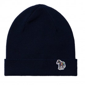 шапка,плажни,шапки,мъжки,шапки,и,ръкавици,paul,smith,men's,zebra,wool,beanie,blue