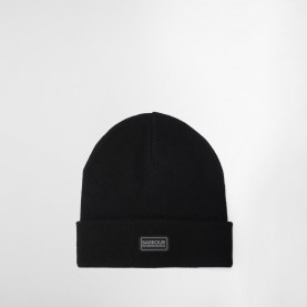 Шапка Barbour International Sensor Knit Beanie - Black/Gunmetal шапка,всички,шапки,зимни,аксесоари,barbour,international,sensor,knit,beanie,black,gunmetal