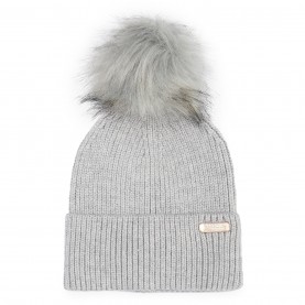 Шапка Barbour International Mallory Pom Beanie - Light Grey шапка,всички,шапки,зимни,аксесоари,плажни,шапки,аксесоари,на,разпродажба,barbour,international,mallory,pom,beanie,light,grey
