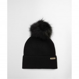 Шапка Barbour International Mallory Pom Beanie - Black шапка,всички,шапки,зимни,аксесоари,плажни,шапки,аксесоари,на,разпродажба,barbour,international,mallory,pom,beanie,black