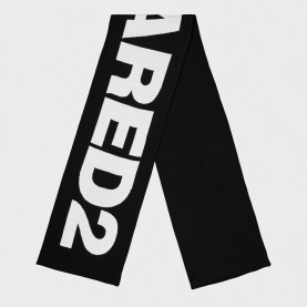 Шал DSquared2 Mens Scarf - Black шал,ръкавици,шапки,и,шалове,зимни,аксесоари,аксесоари,на,разпродажба,dsquared2,men,s,scarf,black