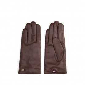 Ръкавици Tommy Hilfiger Tommy Lthr Glove Ld54 - Brown ръкавици,ръкавици,шапки,и,шалове,зимни,аксесоари,tommy,hilfiger,tommy,lthr,glove,ld54,brown