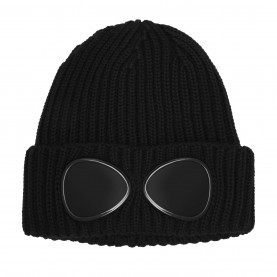 Шапка CP COMPANY Boys' Goggle Beanie - Black 999 шапка,всички,шапки,зимни,аксесоари,плажни,шапки,аксесоари,на,разпродажба,cp,company,boys',goggle,beanie,black,999