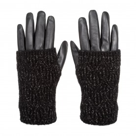 ръкавици,ръкавици,шапки,и,шалове,зимни,аксесоари,biba,biba,knitted,leather,gloves,black