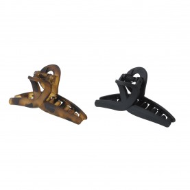 Miso 2Pk Claw Clips - Black/Tort аксесоари,за,коса,miso,2pk,claw,clips,black,tort