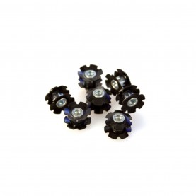 m,part,10,pack,22.2mm,star,nuts,black