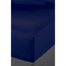 спално,бельо,и,комплекти,homelife,non,iron,plain,dyed,deep,fitted,sheet,navy