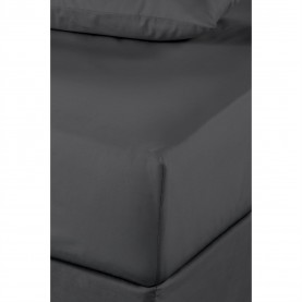 спално,бельо,и,комплекти,homelife,non,iron,plain,dyed,deep,fitted,sheet,charcoal