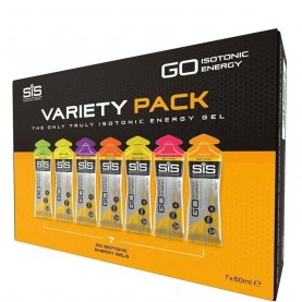 Sis GO Isotonic Energy Variety Pack - 7 Gels x 60ml - N/A всички,фитнес,аксесоари,аксесоари,за,бягане,sis,go,isotonic,energy,variety,pack,7,gels,x,60ml,n,a