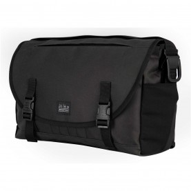 Чанта за през рамо Brompton Metro Messenger Bag Medium - Black чанта,за,през,рамо,портмонета,аксесоари,на,разпродажба,велосипедни,светлини,и,катинари,brompton,metro,messenger,bag,medium,black