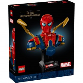 lego,lego&#174;,marvel,76326,iron,spider,man,bust,collectible,adult,building,set,spiderman,bust