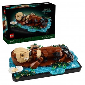 lego,ideas,floating,sea,otters,building,set,for,adults,21366,multi