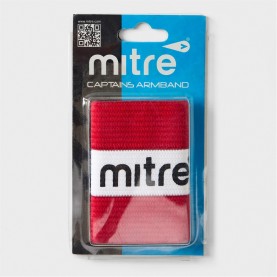 Mitre Cap Armband 99 - Red/White аксесоари,на,разпродажба,спорт,в,училище,футболни,аксесоари,тренировъчни,помагала,всичко,за,футбола,на,разпродажба,mitre,cap,armband,99,red,white