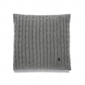 Ralph Lauren Home Cable Knit Cushion - Charcoal ralph,lauren,home,cable,knit,cushion,charcoal