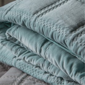 gallery,quilted,cotton,velvet,bedsp,duck,egg,240x260cm