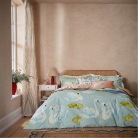 аксесоари,на,разпродажба,yvonne,ellen,sister,swans,duvet,cover,set,aqua